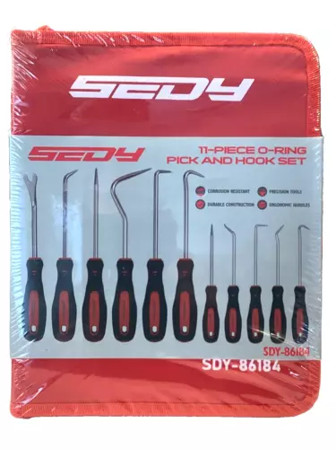 Sedy  SED-86184 11 Piece Heavy Duty Pick And Hook Set In Zippered Case NEW