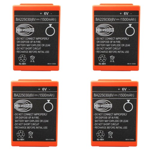 4pack BA225030 1500mAh 6V Ni-MH Battery For HBC Pump Truck Remote Controller - 第 1/8 張圖片