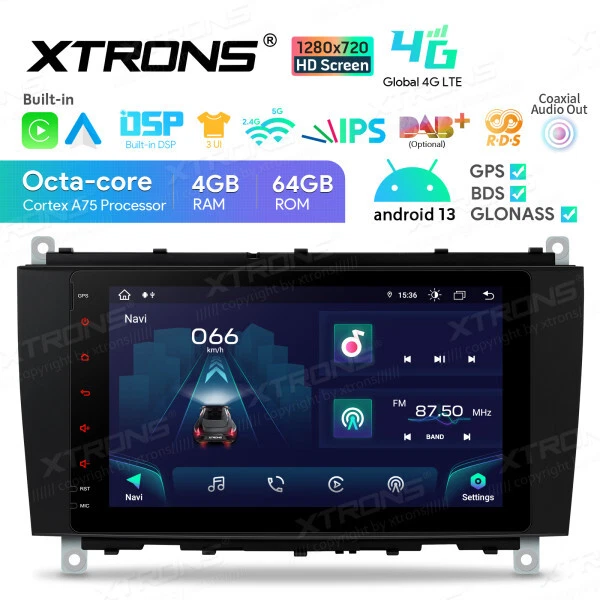 4G Android Octa Core Autoradio 8" GPS Navi WIFI 64G Für Mercedes-Benz C209 A209 - Bild 3 von 4