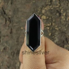 Black Onyx 925 Sterling Silver Boho Statement Handmade Women Ring