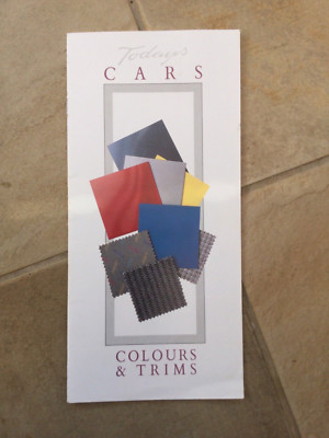 Austin Rover Colour and Trim guide For 800 Series c1988 brochure in VGC ...