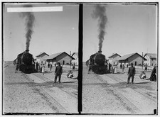 Petra in Transjordan, Railroad station at el-Ma'an 1920s Old Photo