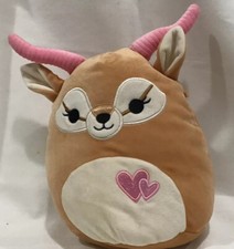 Squishmallows 8  Adila the Antelope Pink Horns Hearts Valentines 2024 Plush