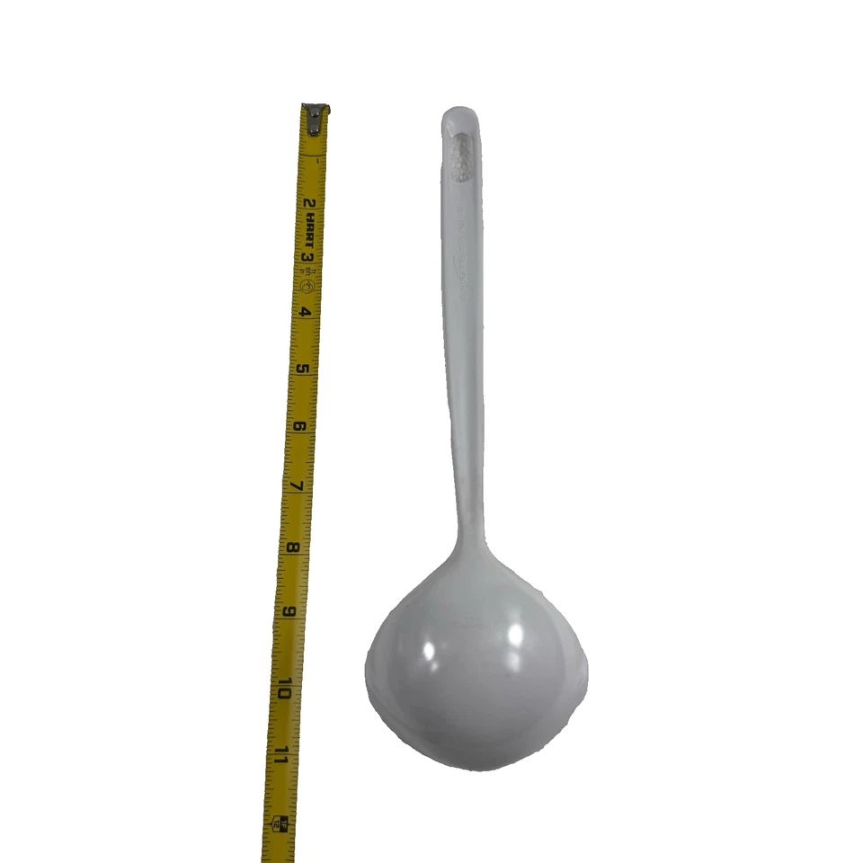 Good Cook Classic 11.5" White 100% Melamine Ware Ladle Soup Spoon N27-09 - Image 4 of 4