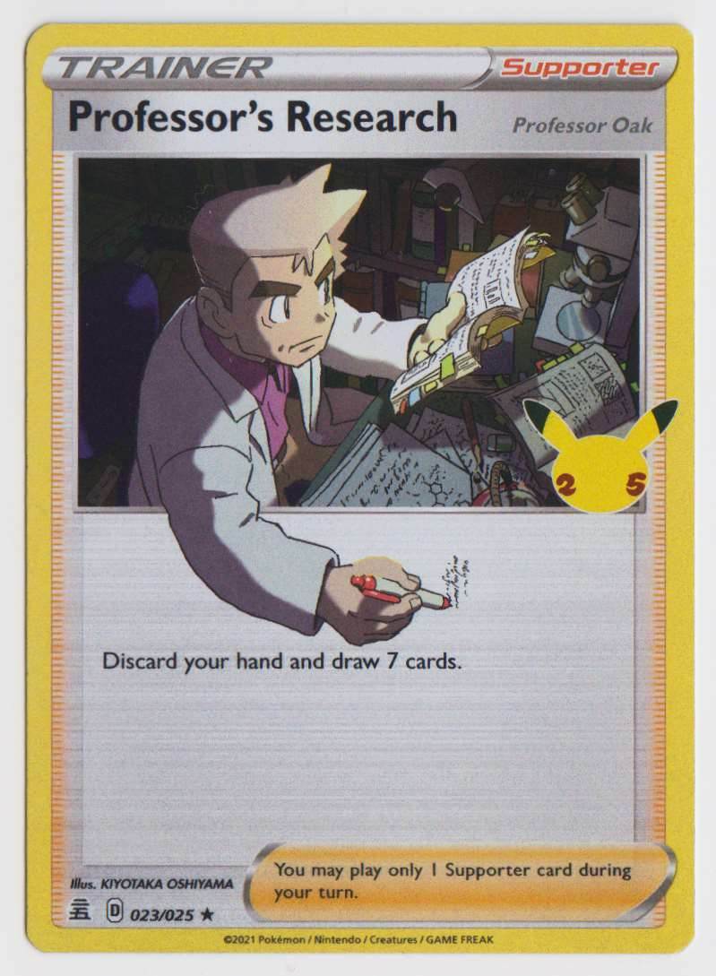 Pokemon Celebrations 25th Anniversary Holo Rare Professor's