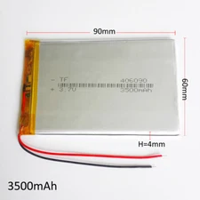 3.7V 406090 3500mAh LiPo Polymer Rechargeable Battery For Tablet PC Mobile Phone