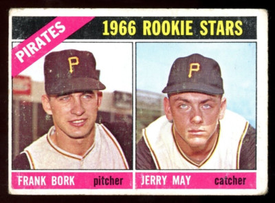 1966 TOPPS OPC O PEE CHEE MLB #123 JERRY MAY FRANK BORK VG+ Rookie Stars Pirates