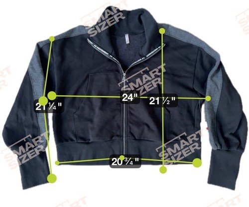 Free People FP Movement Size M High Jump Full Zip-Up Black Track Jacket NWT $98 - Picture 6 of 6