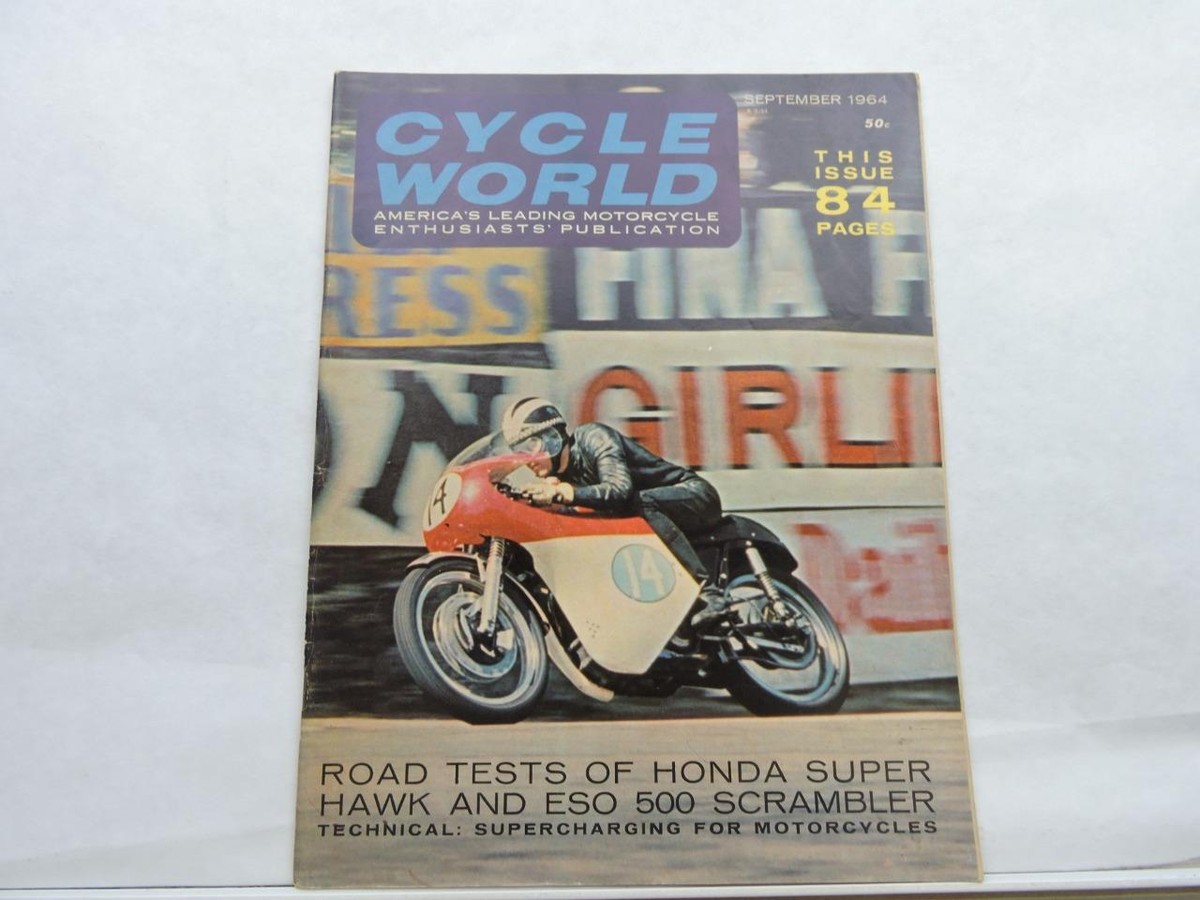 Cycle Word Sep 1964 Honda Superhawk Eso 500 Scrambler Supercharge