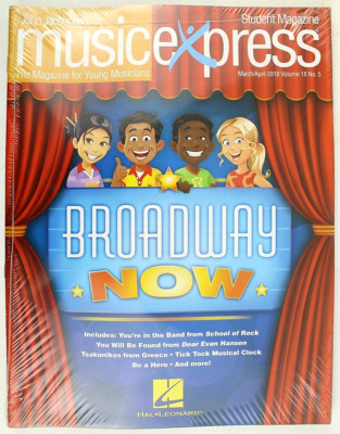 2018 NOS Broadway Now Sheet Music Express Student Magazine Vol 18 #5 10 Pack