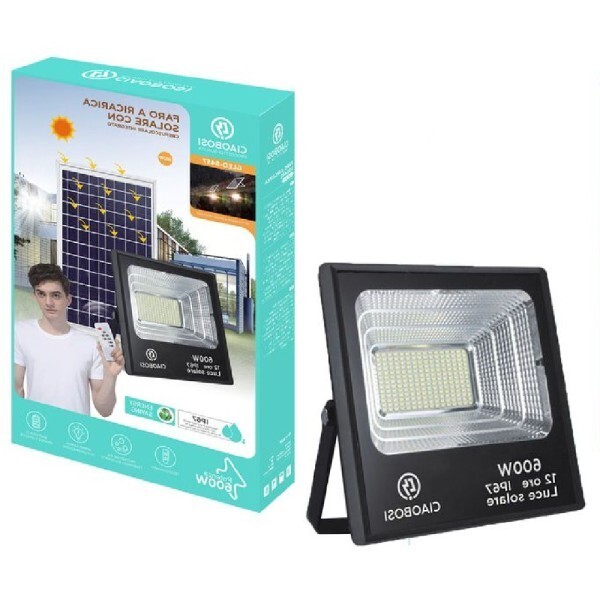 Faro Solare 600W LED Esterno: Monta, Collega e Risparmia Subito