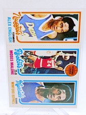 1980-81 NBA Topps | Alex English, Moses Malone, Winford Boynes | 75, 102, 64