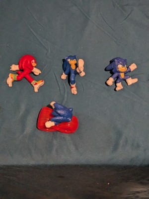 Lot of 4 Sonic The Hedgehog Small Figures And Toys Knuckles Shadow