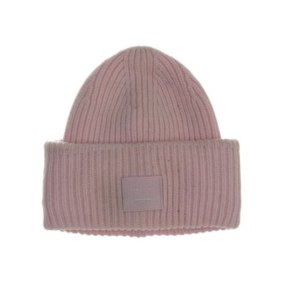 Acne Studios, Beanie-Mütze, Größe: ONE SIZE, Wolle, Pink, Damen #977