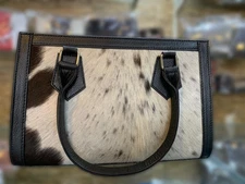 Cowhide Leather Tote Bag | Women Cowhide Tote Bag Hair on Cow Hide