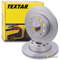 Textar 2X Bremsscheibe Ø256 Hinten FÜR Audi A3 Seat Skoda Octavia 2 VW Golf 6