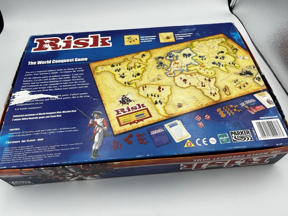Risk Board Game The World Conquest Game Parker 2004 complete  - Image 2 of 3