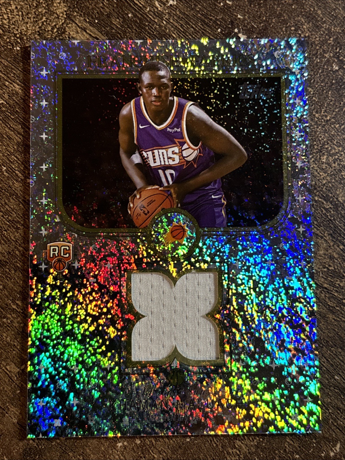 2025-26 Topps Khaman Maluach Rookie - Franchise Fabrics Silver Foil Relic