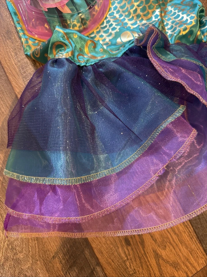 DISNEY PRINCESS ARIEL LITTLE MERMAID HALLOWEEN COSTUME DRESS UP Size 3+ - Image 3 of 4