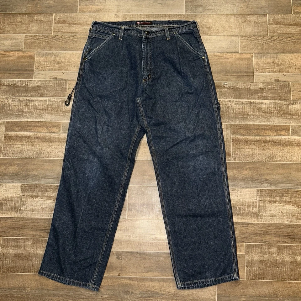 Ralph Lauren Polo Jeans Co Tab Carpenter Men’s Size 34x30 Blue Vintage Y2K - Image 2 of 4
