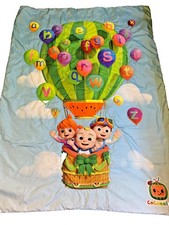 1T WOW LN COCOMELON Toddler Bed Comforter Blanket Microfiber Fabric 