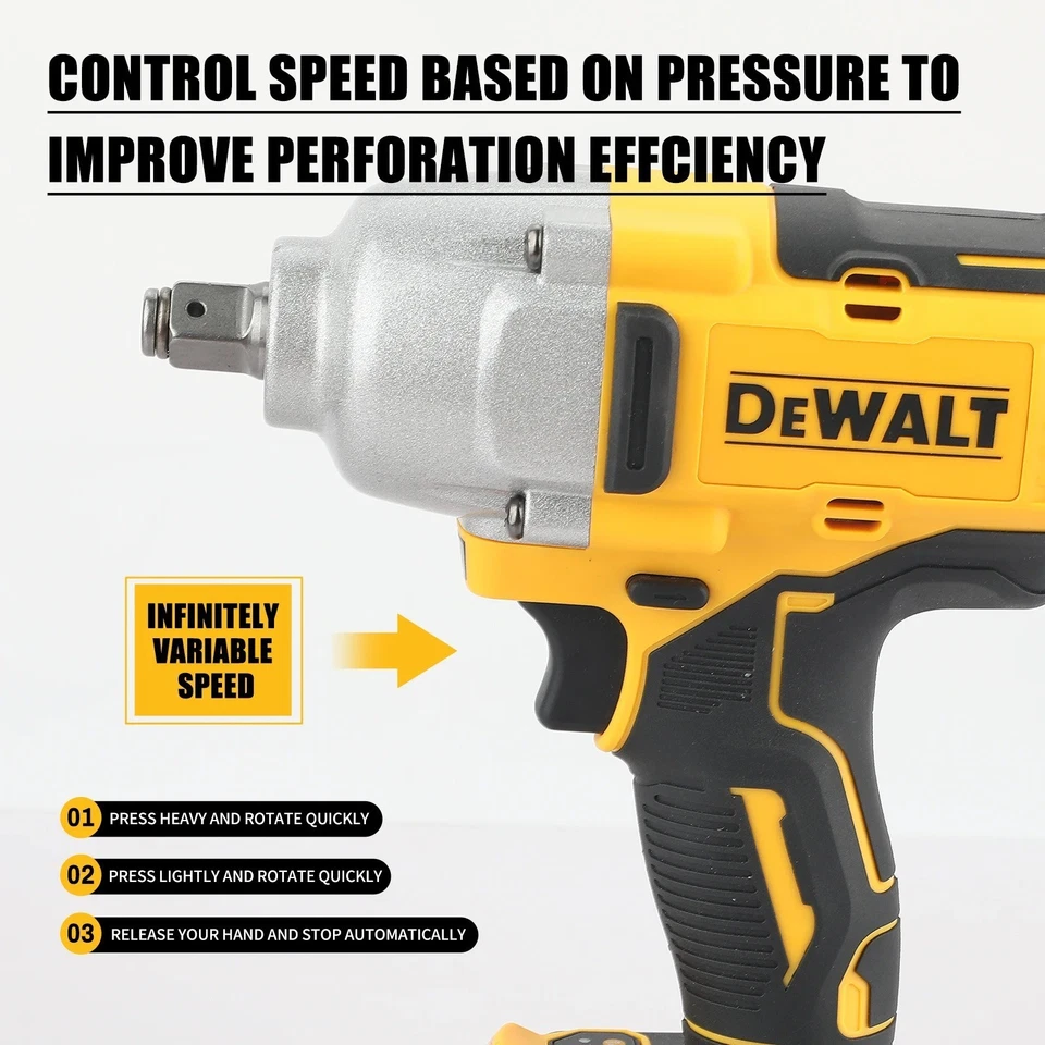 2025 DEWALT DCF900 Impact Wrench 1/2" Inch High Torque With Hog Ring Anvil 20V - image 3 of 4