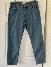 Men’s ASOS Design Denim Jeans W33 L32 Blue Zip Fly Straight Leg