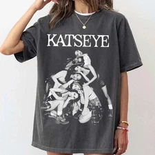 K-P0P KAT S EYE Vintage Style Shirt Graphic Tee Retro Music Band Unisex