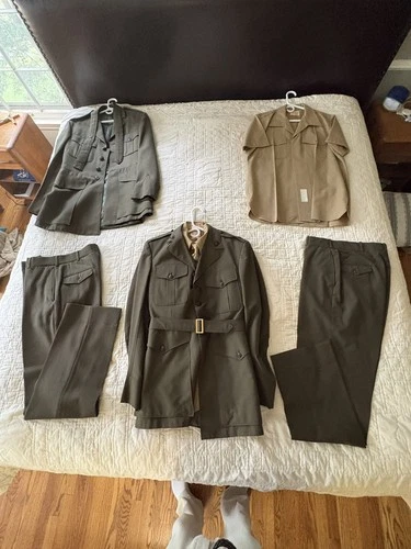 USMC Officer Dress Alpha Uniform: 41XL jacket, 33L pants, long&short sleeve tops