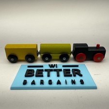 IKEA Lillabo Wooden Toy Trains black