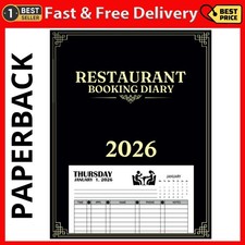 Restaurant Booking Diary 2026: 365 Day Hostess Table Reservations (Monday to Sun