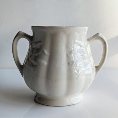 Wm Adams England Ironstone Large Sugar Bowl from 1950s, Missing Lid, bit crazing