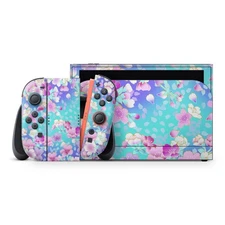 Pink Sakura Nintendo Switch 2 Skin: Gloss, Glitter, or Matte - ZoomHitSkins
