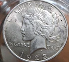1923 Peace $1Vam 1BU COLLAR CLASH REV K4-K6 I-2-R-5 Perfect Match Compare CPICS