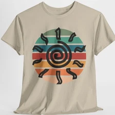Sun Graphic Tee Nature Retro Desert Top Hot Beach T Shirt S-XL Plus 2X 3X 4X 5X