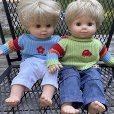 American Girl Pleasant Company Bitty Twins 2002 Boy Girl Dolls Clothes Blonde