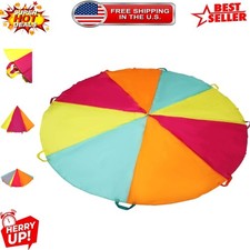 Multicolored 6FT Parachute - Ultimate Cooperative Play for Kids with Carry Bag