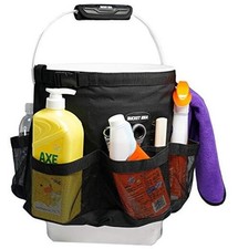 Bucket Car Wash Tool Organizer for Garden Cleaning bucket organizer Black