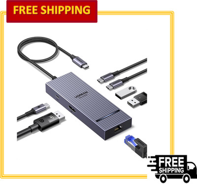 UGREEN Revodok Pro 7 in 1 USB-C Hub to DisplayPort 4K 60Hz, 100W Power Delivery