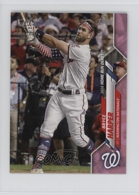 2020 Topps Mini Update Series Home Run Derby Pink 10/25 Bryce Harper #U-255 0e2x