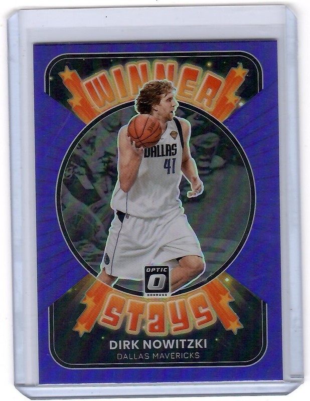 2021-22 Donruss Optic #20 Dirk Nowitzki Winner Stays Purple