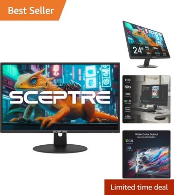 24-Inch Matte Finish Monitor 100Hz, Dual HDMI & Eye Care Features - 2026 Model