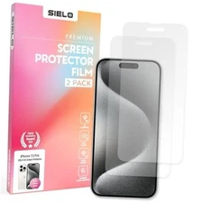  2 Pack Matte Screen Protector, 9H Hardness Shatterproof & paper iPhone 15 Pro