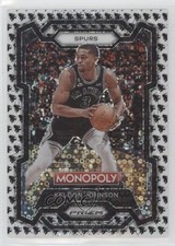 2023-24 Panini Prizm Monopoly Man Black & White Keldon Johnson #79