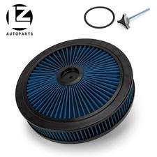 For Chevrolet Gmc Ford 14 Round Air Cleaner Set Super Flow Low Profile Washable For Chevrolet Gmc Ford 14 Round Air Cleaner Set Super Flow Low Profile Washable