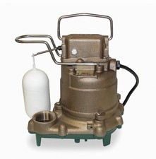 Zoeller Submersible Sump Pump 2P548, Model 55, 3/10 Hp, Vertical Float, 115V AC