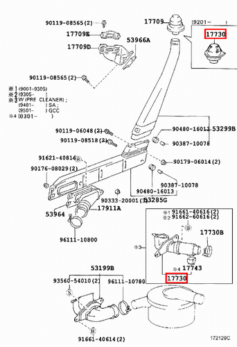 Genuine Toyota LandCruiser 79 Series VDJ HZJ HDJ FZJ Snorkel Hat Top Head Cap - Picture 18 of 20