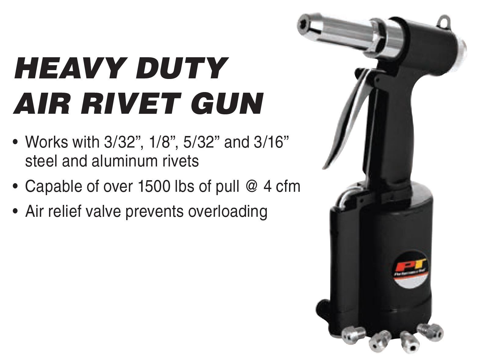 PERFORMANCE TOOL AIR RIVET GUN, FOR SNOWMOBILE REPAIR, ATV, UTV ...
