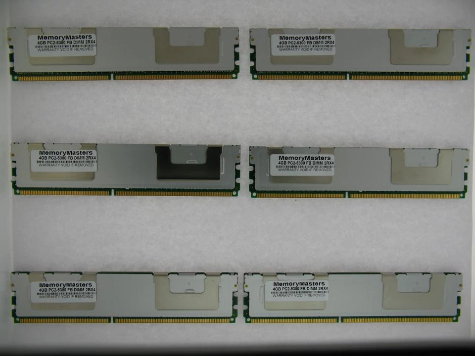 24GB 6x4GB MEMORY PC2-5300 ECC FULLY BUFFERED for SERVERS and WORKSTATIONS - Image 4 of 4