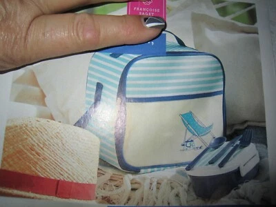 Lunch Bag Sac Repas Fraicheur Isotherme " Francoise Saget " 22 x 10 x 13 cm - Photo 1/2